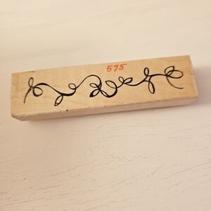 Floral Border Rubber Stamp